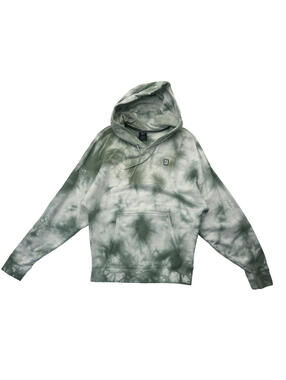Nike Men's Court Heritage Tie-Dye Tennis Hoodie Green White Size S